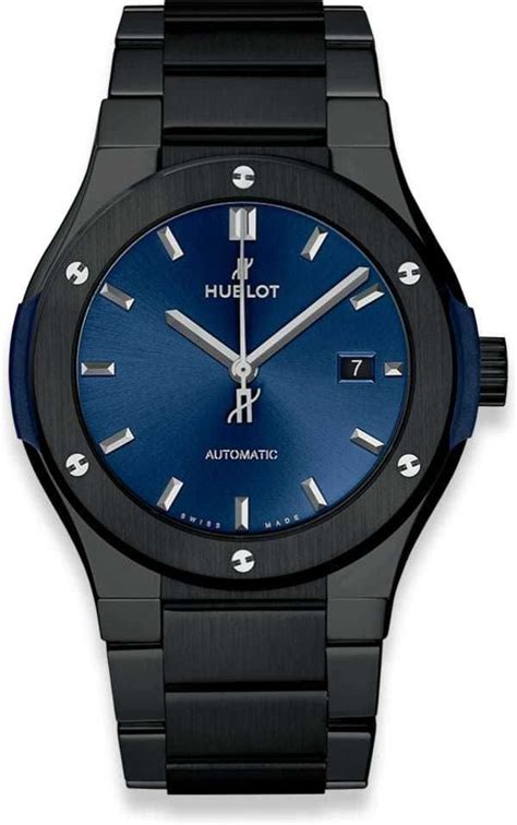 hublot ceramic blue bracelet|Hublot watch strap with clasp.